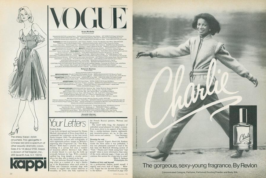 Masthead | Vogue | NOVEMBER 1980