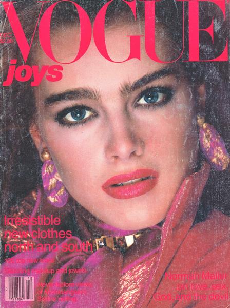 Vintage Original Vogue Magazine December 1980 Brooke Shields