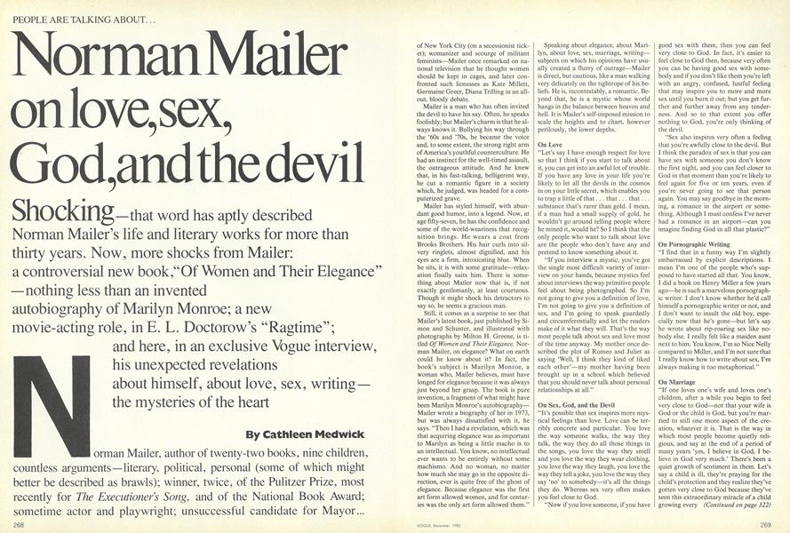 Norman Mailer on Love, Sex, God, and the Devil