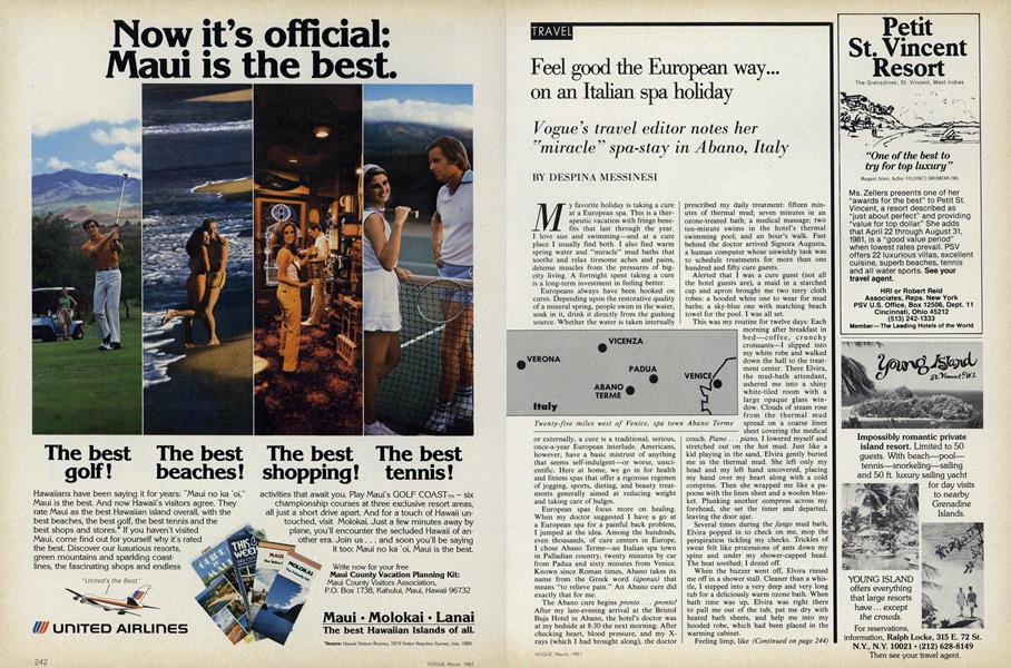 Feel Good the European Way on an Italian Spa Holiday