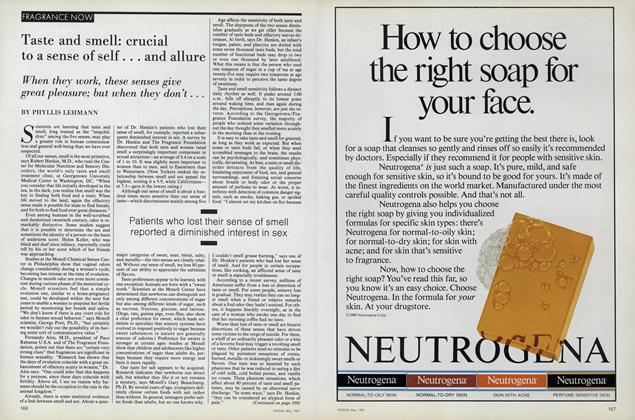 Taste and Smell: Crucial to a Sense of Self and Allure