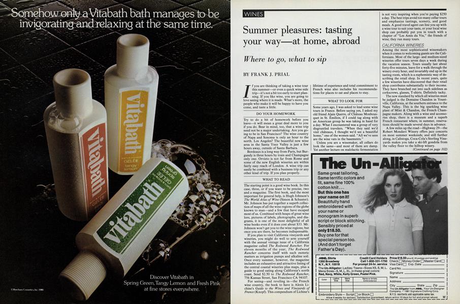 Summer Pleasures: Tasting Your Way—at Home, Abroad