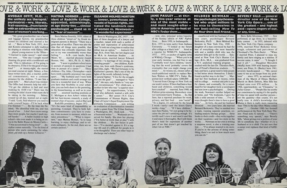 Vogue's Fifth American Woman Symposium: The Six Panelists