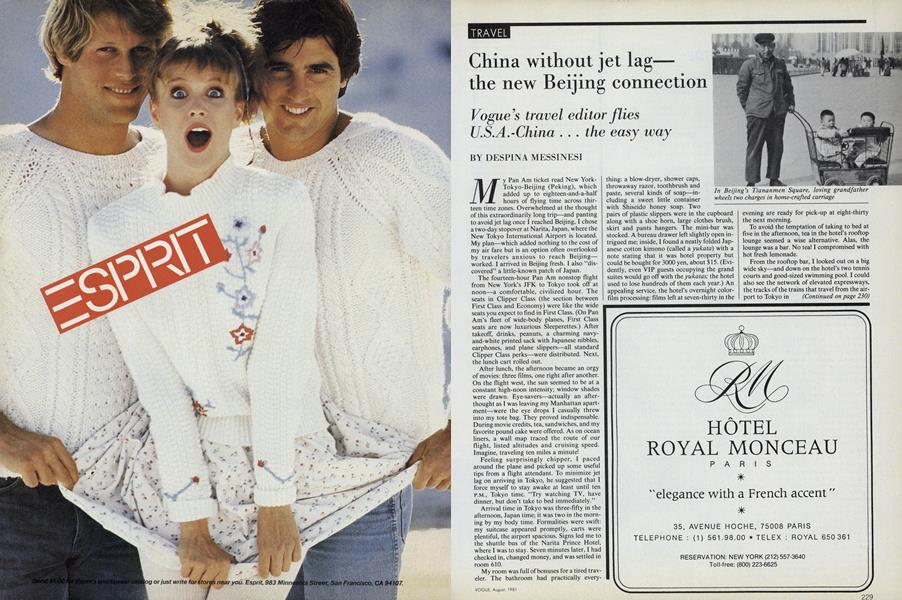 China Without Jet Lag—the New Beijing Connection