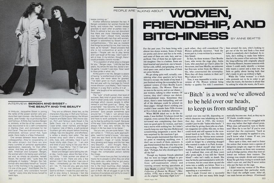 Women, Friendship, and Bitchiness