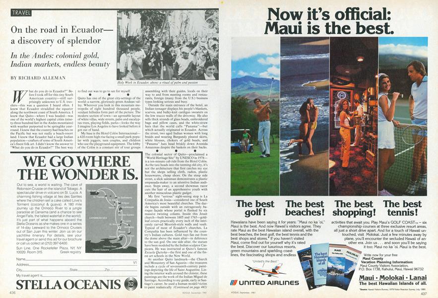 On the Road in Ecuador—a Discovery of Splendor