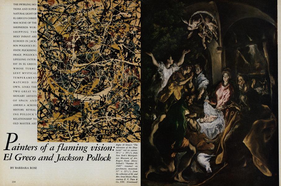 Painters of a Flaming Vision El Greco and Jackson Pollock Vogue