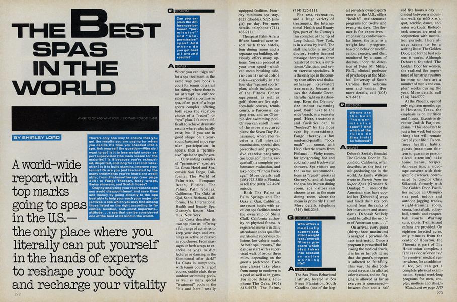 The Best Spas in the World