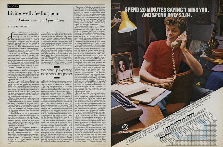 Living Well, Feeling Poor and Other Emotional Paradoxes