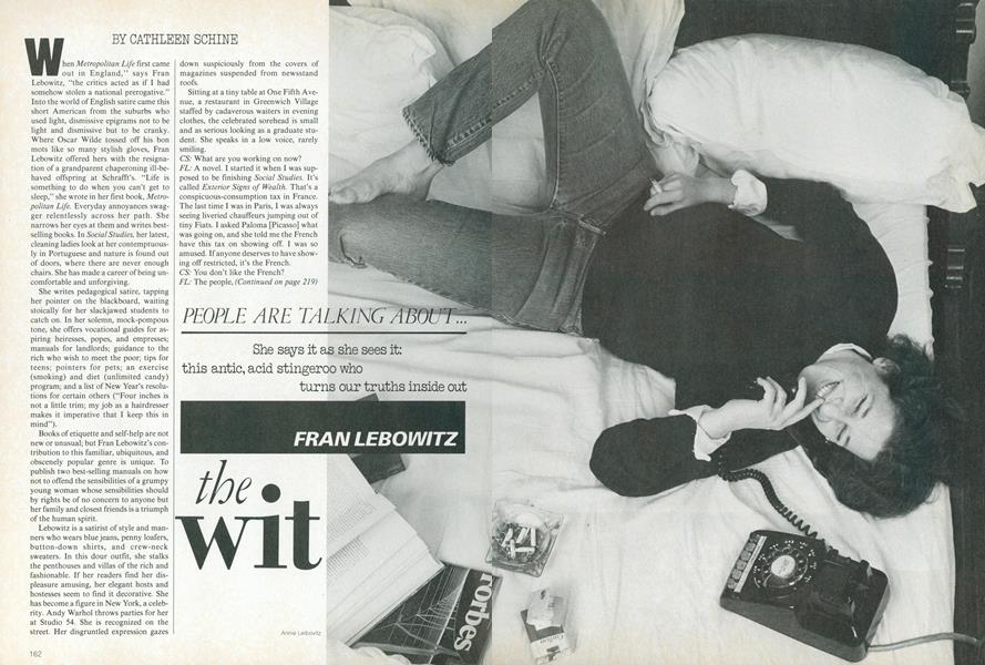 Fran Lebowitz: The Wit