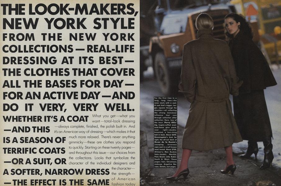 The New York Collections: The Look-makers, New York Style