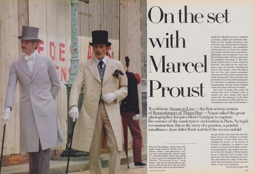 On the Set with Marcel Proust
