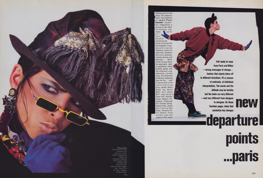 New Departure Points...Paris