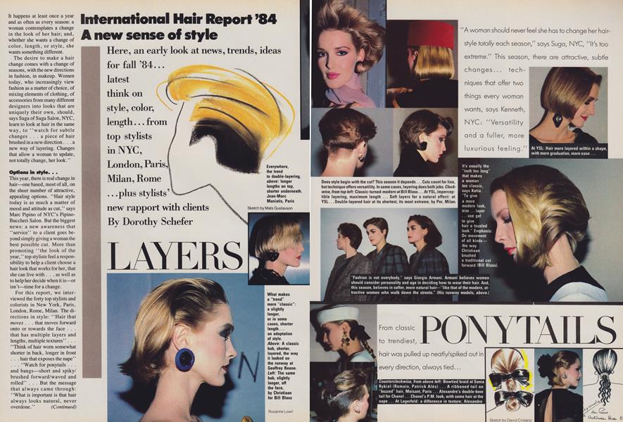 International Hair Report 84 A New Sense Of Style Vogue July