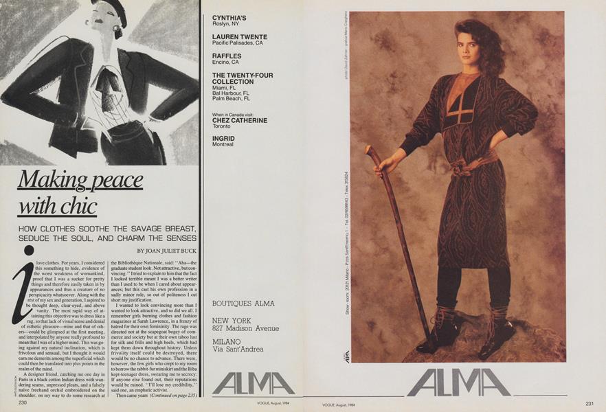 Making Peace With Chic