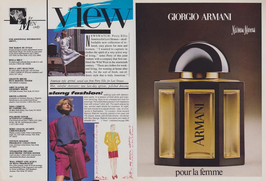 Slang Fashion Vogue December 1984