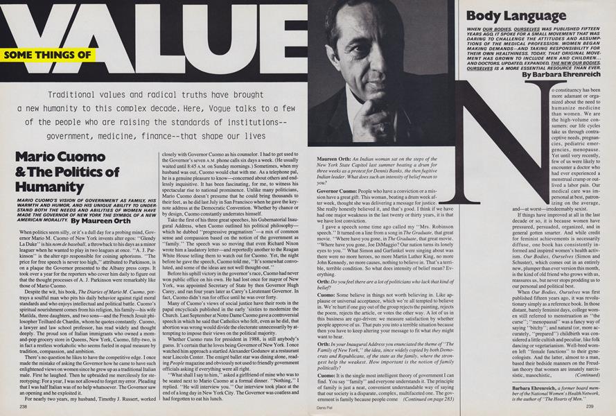Some Things of Value: Mario Cuomo & the Politics of Humanity