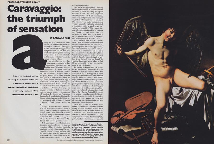 Caravaggio: The Triumph of Sensation