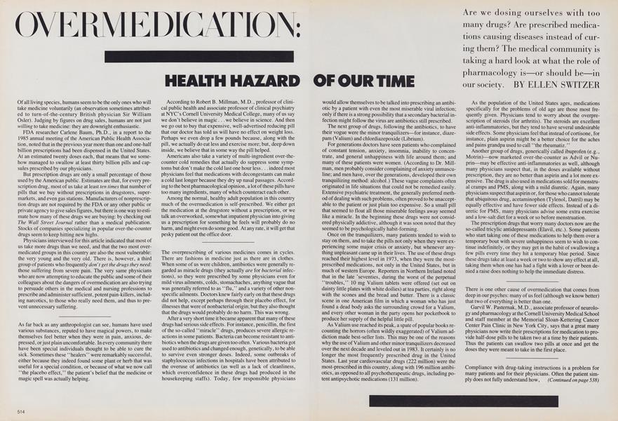 Over Medication: Health Hazard of Our Time