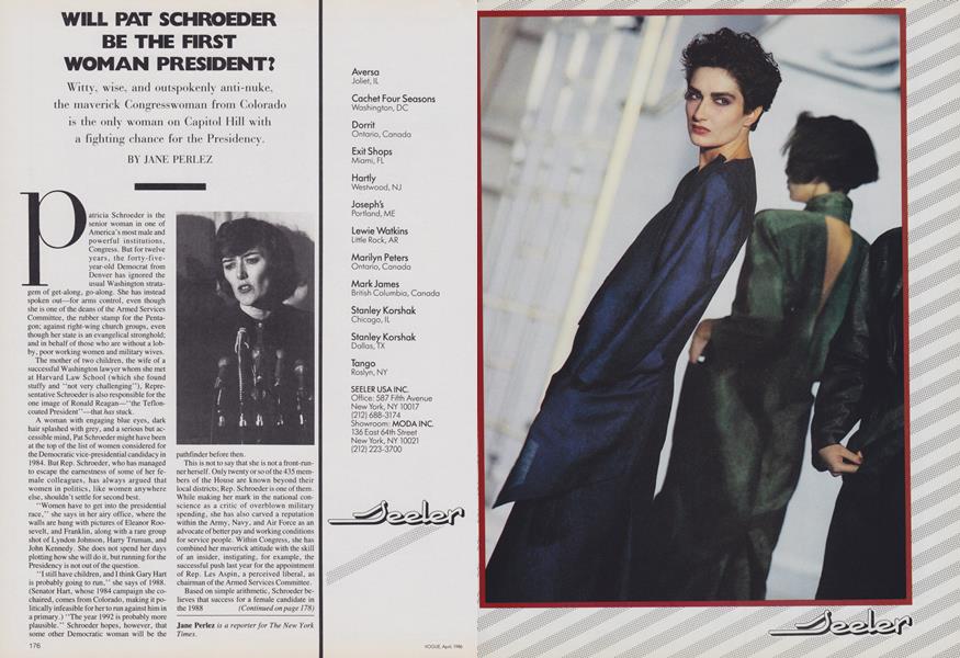 Will Pat Schroeder Be the First Woman President?