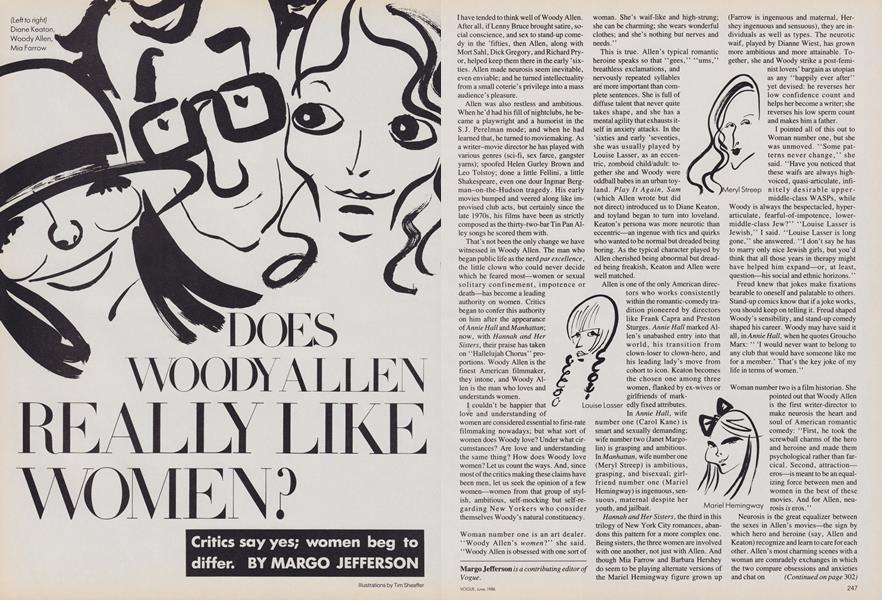 Does Woody Allen Really Like Women?