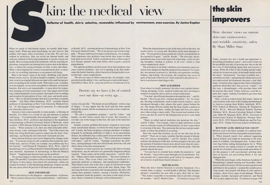 Skin: The Medical View