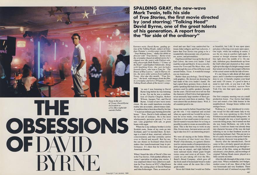 The Obsessions of David Byrne