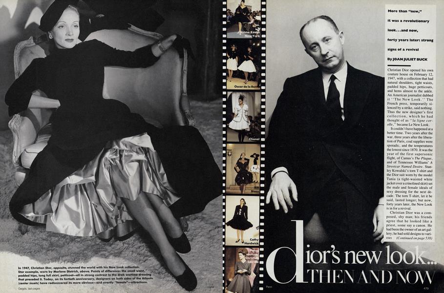 Dior's New Look: Then and Now | Vogue | MARCH 1987