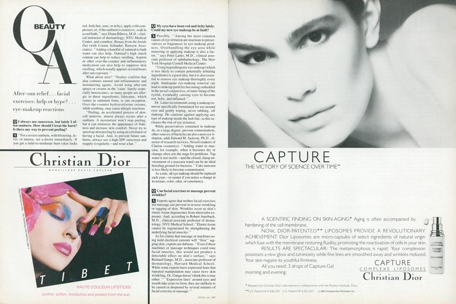 Beauty Q & A | Vogue | JULY 1987