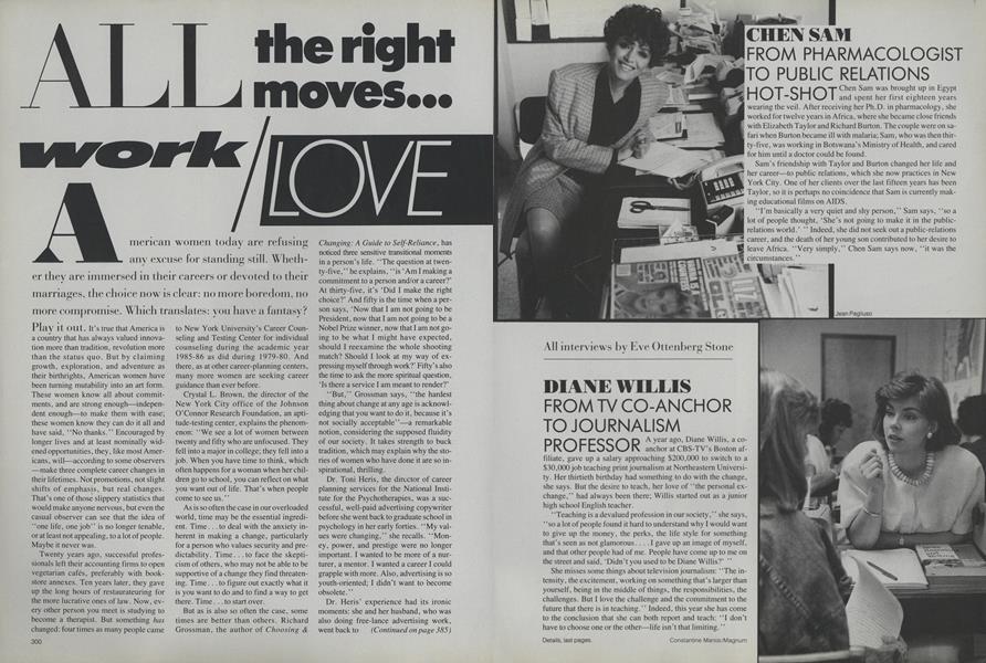 All the Right Moves...Work/Love