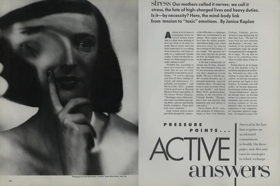 Pressure Points—Active Answers: Stress