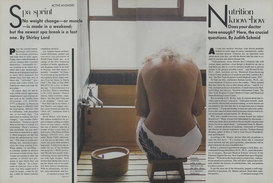 Pressure Points—Active Answers: Spa Spirit