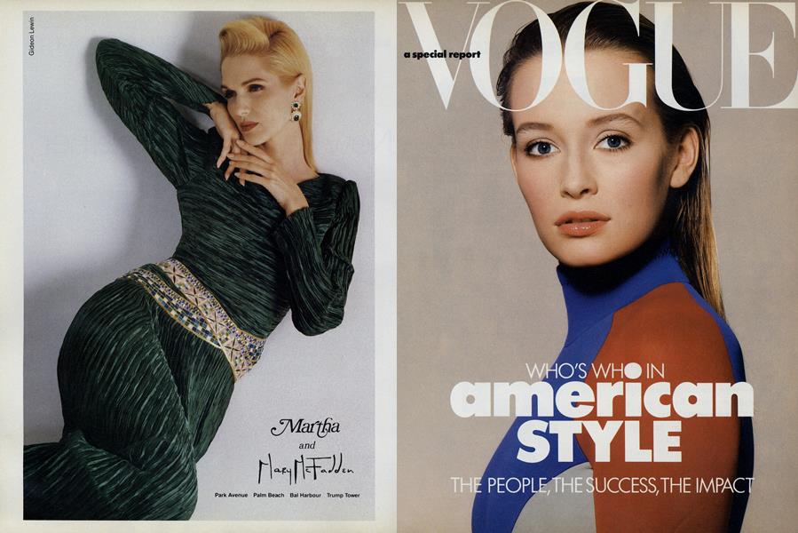 Vogue: A Special Report: Who's Who in American Style