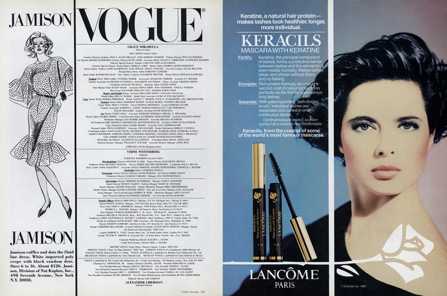 Masthead | Vogue | NOVEMBER 1987