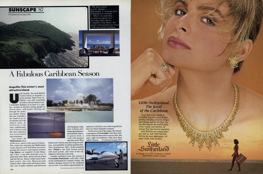 Sunscape '87: A Fabulous Caribbean Season