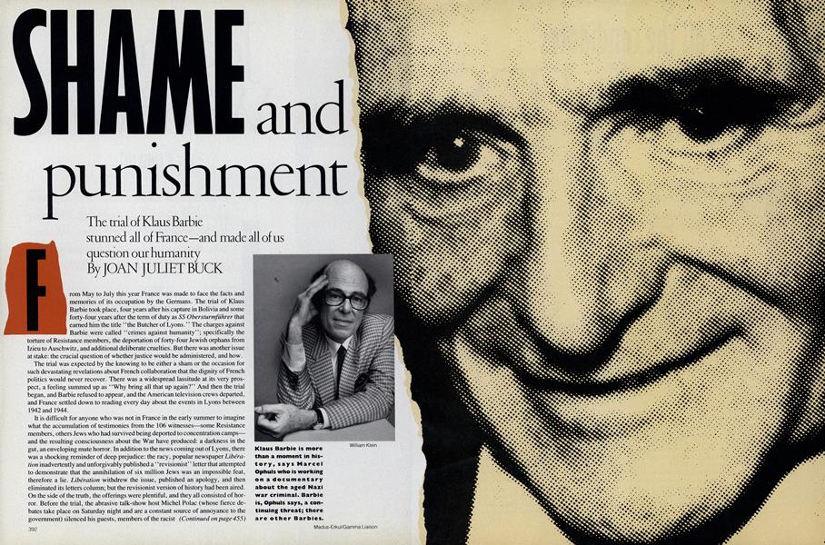 Shame and Punishment