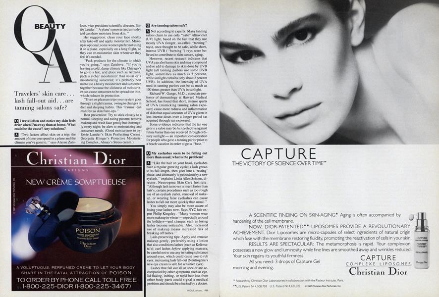 Beauty Q & A | Vogue | JANUARY 1988