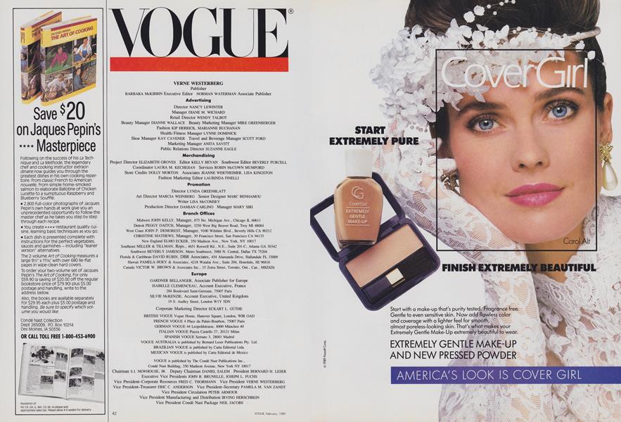 Masthead | Vogue | February 1989