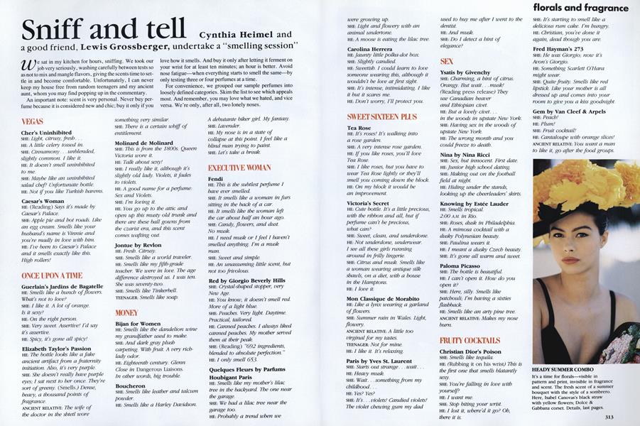 Florals and Fragrance: Sniff and Tell