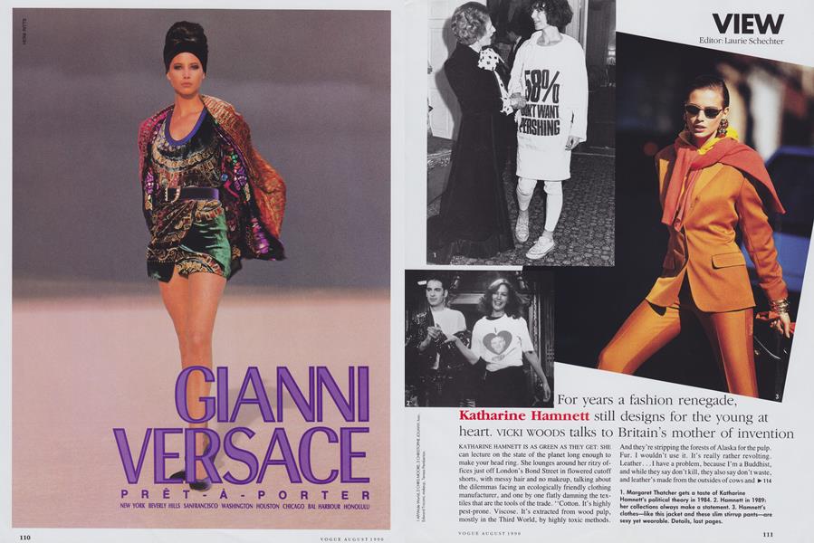 Katharine Hamnett | Vogue | AUGUST 1990