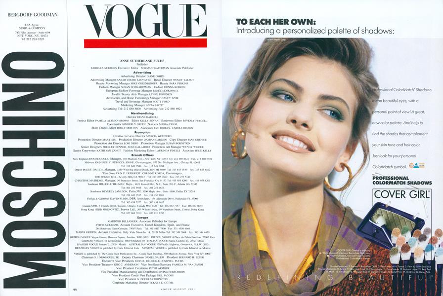 Masthead Vogue AUGUST 1991