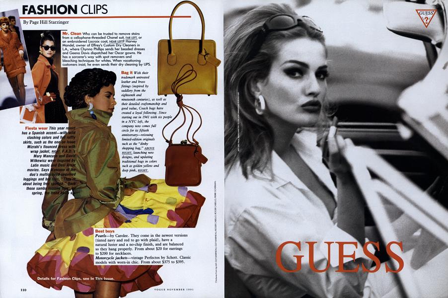 Fashion Clips | Vogue | NOVEMBER 1991