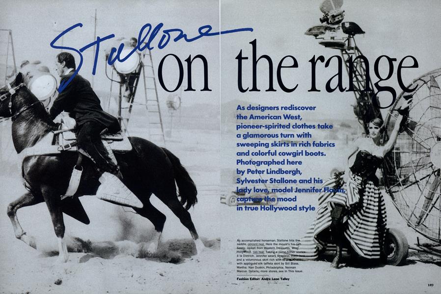 Stallone on the Range