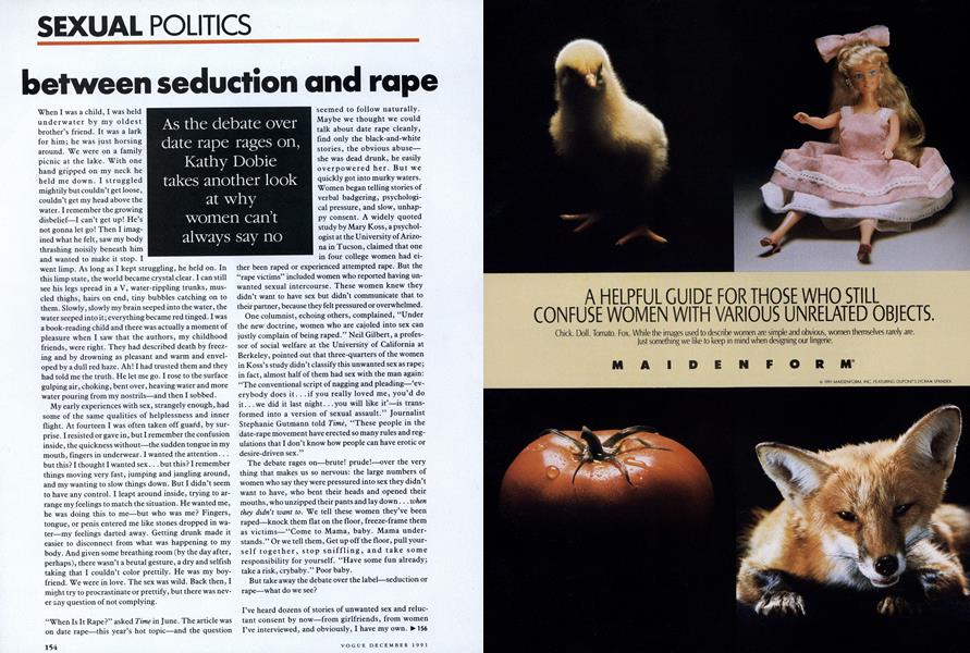 Between Seduction and Rape