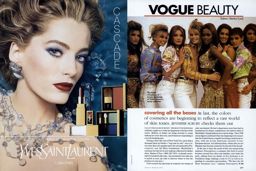 Covering All the Bases | Vogue | MARCH 1992