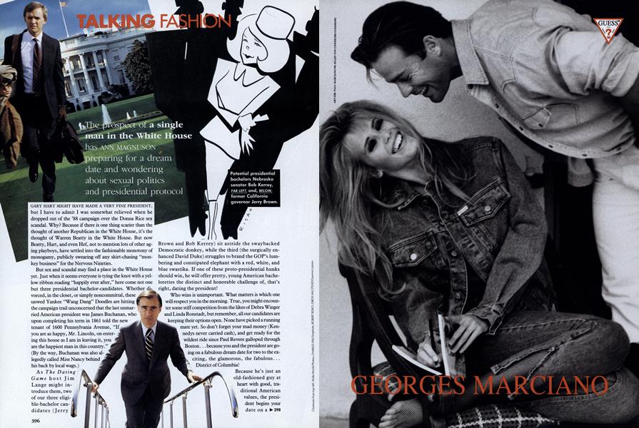 A Single Man In The White House Vogue March 1992