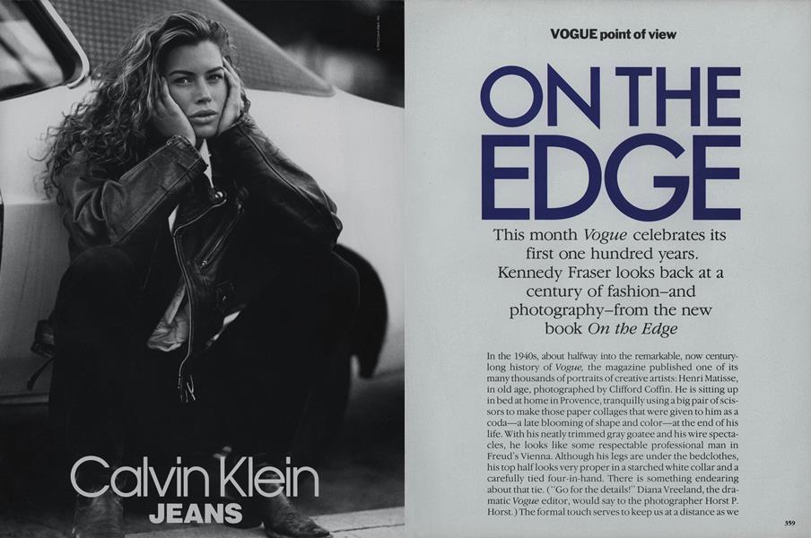 On the Edge | Vogue | APRIL 1992