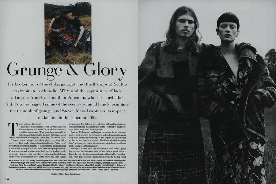 Grunge & Glory | Vogue | DECEMBER 1992