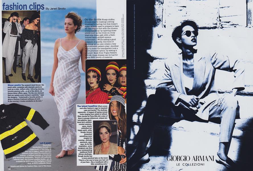 On the Double/Sheer Poetry | Vogue | FEBRUARY 1993