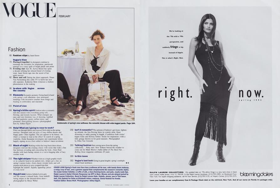Cover Look | Vogue | FEBRUARY 1993